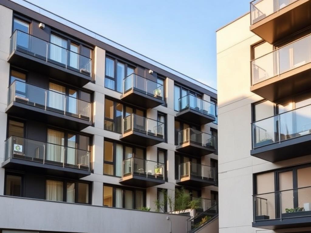 Modern apartment building